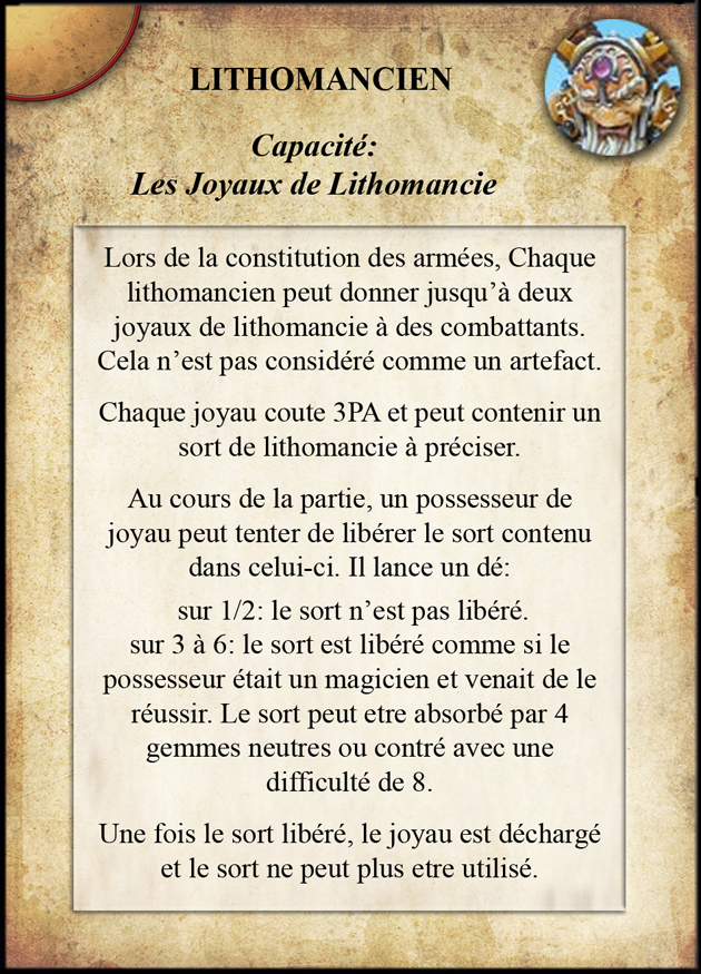 Joyaux de Lithomancie